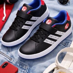 Adidas Grand Court Spider-Man Sneakers | Marvel Collab | Youth 6.5Y & 8W | NWT